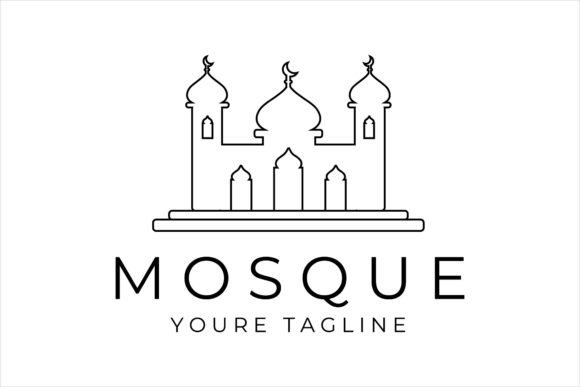Mosque Logo Review: A Vintage-Inspired Embroidery Design for Faithful Projects
