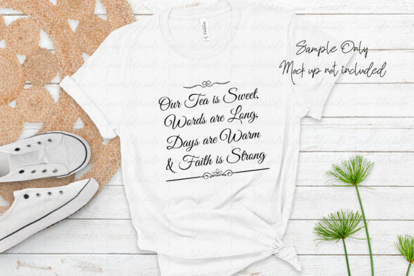 Our Tea is Sweet Words Are Long Embroidery Design Review